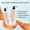 Alda Beauty Care Smoothing Shampoo and Conditioner Set, 32 fl oz Each, with Argan Oil Serum, Island Fruits Scent, Sulfate-Free, Nourishing Formula for Frizz Control and Straight Hair view 3