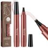 AWROSE Eyebrow Pencil, 3D Waterproof Microblading Eyebrow Pen 4 Fork Tip Tattoo Pencil, Precise Natural Brow Magic Eye Brow Pencil with Hair Like Strokes, 4 Points Multi-Used Eye Brow Pen for Women view 1