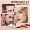 AWROSE Eyebrow Pencil, 3D Waterproof Microblading Eyebrow Pen 4 Fork Tip Tattoo Pencil, Precise Natural Brow Magic Eye Brow Pencil with Hair Like Strokes, 4 Points Multi-Used Eye Brow Pen for Women view 4
