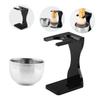 LALADEFIEE Beard Shaving Brush Bowl Grooming Kit Acrylic Stand Shaving Bowl Stand Barber Tools view 4