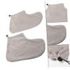 MUSISALY 2pairs Paraffin Wax Foot Soft Cloth Wraps Elastic Band for Home and Salon Use for Moisturizing Treatment Beauty Care and Hot Wax Therapy view 2