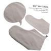 MUSISALY 2pairs Paraffin Wax Foot Soft Cloth Wraps Elastic Band for Home and Salon Use for Moisturizing Treatment Beauty Care and Hot Wax Therapy view 3