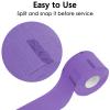 Adorila Barber Neck Strips  5 Rolls (500 Strips, Purple), Disposable Self-Adhesive Neck Paper Bands for Hair Cutting, Salon & Stylist Supplies view 3
