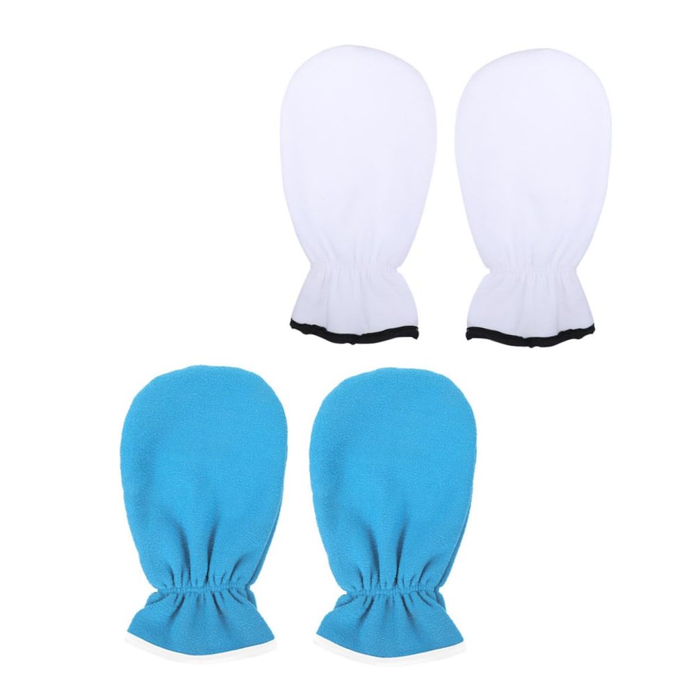 PAMINGONO 2pairs Professional Paraffin Mitts for Women Gloves for Arthritis Hands Portable Paraffin Gloves Long Term Skin Repair
