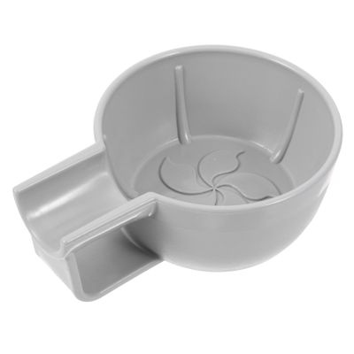 BELLIFFY Men Shaving Bowl Durable Foam Container for Easy Lathering Lightweight Material Comfortable Grip for Home Use and Barber Shops Gray