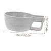 BELLIFFY Men Shaving Bowl Durable Foam Container for Easy Lathering Lightweight Material Comfortable Grip for Home Use and Barber Shops Gray view 2