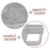 BELLIFFY Men Shaving Bowl Durable Foam Container for Easy Lathering Lightweight Material Comfortable Grip for Home Use and Barber Shops Gray view 4