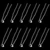10 Pcs Bridal Hair Clips, Wedding Hair Accessories for Women, Rhinestone Hair Clips for Wedding Ball Parties view 1