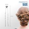 10 Pcs Bridal Hair Clips, Wedding Hair Accessories for Women, Rhinestone Hair Clips for Wedding Ball Parties view 3