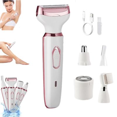 Bikini trimmer for womenelectric razors for womenelectric shaver for women pubic hair4-in-1 Womens Facial Hair Removal, Pubic & Body & Facial Hair Removerfor Bikini Leg Body Face