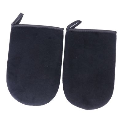 BELLIFFY 2pcs Self Tanning Mitt Applicators Black Self Tanning Gloves for Even Application of Soft and Comfortable Design for Home Use