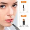 AOZUO 4Pcs Retractable Lip Brush for Lipstick, Travel Lip Brush, Portable Lip Liner Brush, Professional Lip Balm Applicator Lip Makeup Brush with Cap Lip Makeup Tools for Women Lip Gloss view 3