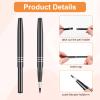 AOZUO 4Pcs Retractable Lip Brush for Lipstick, Travel Lip Brush, Portable Lip Liner Brush, Professional Lip Balm Applicator Lip Makeup Brush with Cap Lip Makeup Tools for Women Lip Gloss view 4