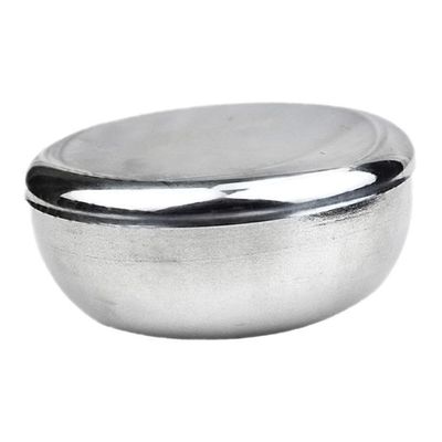 NULYLU Stainless Steel Shaving Bowl with Lid Durable Men s Razor Accessory for Smooth Shaving and Soap Lathering