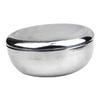 NULYLU Stainless Steel Shaving Bowl with Lid Durable Men s Razor Accessory for Smooth Shaving and Soap Lathering view 1
