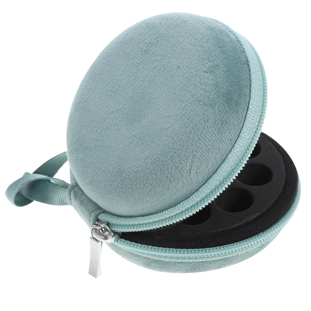 BELLIFFY 1pc Essential Oil Storage Pouch Compact Organizer for Bottles Lightweight Velvet Essential Oil Carrying Case for Travel and Home Use