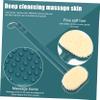 ADOCARN Body Exfoliating Brush Handle Women Skin Massage Tool for Shower Bath Soft Bristles Convenient Cleaning Relaxation for Home Travel Use view 4