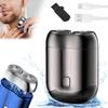 2025 New Model Double Head Electric ShavePocket Portable Travel Electric Shavers for MenUSB Rechargeable Electric ShaverPocket Size Washable Dual-Head Razor (Gray) view 1