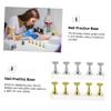 ADOCARN 2sets Manicure Nail Stand Magnetic Base Acrylic Nail Art Holder for Press Tips Comfortable and Stable Practice Display view 3