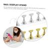 ADOCARN 2sets Manicure Nail Stand Magnetic Base Acrylic Nail Art Holder for Press Tips Comfortable and Stable Practice Display view 4