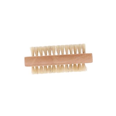 NULYLU Manicure Brush Double Sided Nail Cleaning Brush for Hands Bristle 2 Pack