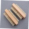 NULYLU Manicure Brush Double Sided Nail Cleaning Brush for Hands Bristle 2 Pack view 2