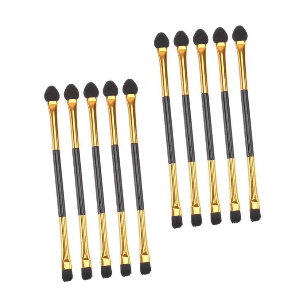 OSOLADY 20pcs Double-ended Eyeshadow Brush Soft Fiber Makeup Tool for Blending Eyeliner Eyebrow Portable Cosmetic Accessory for Women The Go