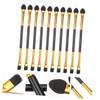 OSOLADY 20pcs Double-ended Eyeshadow Brush Soft Fiber Makeup Tool for Blending Eyeliner Eyebrow Portable Cosmetic Accessory for Women The Go view 3
