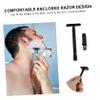 BELLIFFY 2pcs Safety Manual Shaving for - Handle Easy to Clean for Facial and Beard Grooming view 4