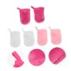 BELLIFFY 12pcs Microfiber Facial Cleansing Gloves for Women Reusable Makeup Remover Mitts Gentle Exfoliating Face Wash Cloths for Daily Cleansing and Care view 3