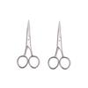 PAMINGONO 2pcs Endurance Stainless Steel Scissors for Beard Trimming Mustache Cutting Barbers Salons view 1