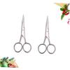 PAMINGONO 2pcs Endurance Stainless Steel Scissors for Beard Trimming Mustache Cutting Barbers Salons view 4