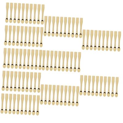 BELLIFFY 100pcs Beauty Scoop Reusable Cosmetic Spoons for Skincare Mixing Application for Facial Creams Masks Lotions and Moisturizers