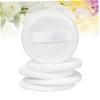 ADOCARN 5pcs Cotton Makeup Puff Powder Puff for Lady Girls Gentle Skin-friendly Easy Application for Foundation Mineral Powder White view 4