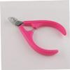 NULYLU Ergonomic Cuticle Nipper with Long Jaw Stainless Steel Dead Skin Pliers for Toenails and Fingernails Portable Manicure Tool with Non-slip Handle Rose Red view 4