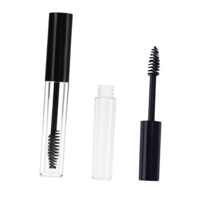 NULYLU 2pcs Eyelash Cream Bottle Empty Eyelashes Tube Brush Lid Large Small Transparent Design for Mascara Convenient Makeup Storage