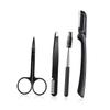 Gogogmee 4pcs Women Beauty Eyebrow Tools Eyebrow Trimmer Tweezers Brush Clip for Beginners view 1