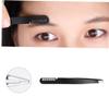 Gogogmee 4pcs Women Beauty Eyebrow Tools Eyebrow Trimmer Tweezers Brush Clip for Beginners view 3