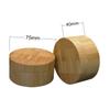 BELLIFFY 2pcs 30ml Bamboo Dusting Powder Box Puff Stylish Makeup Powder Jar for Travel view 4