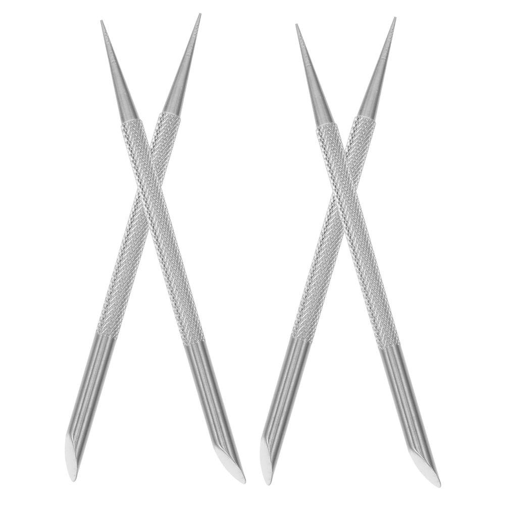 BELLIFFY 8pcs Stainless Steel Cuticle Pusher Tool Nail Dual Heads Nail Cuticle Remover