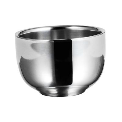 BELLIFFY 2pcs Stainless Steel Shaving Bowl for Men Foaming Shaving Container for Home Use Travel and Rustproof Design for Easy Grooming