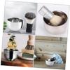 BELLIFFY 2pcs Stainless Steel Shaving Bowl for Men Foaming Shaving Container for Home Use Travel and Rustproof Design for Easy Grooming view 2