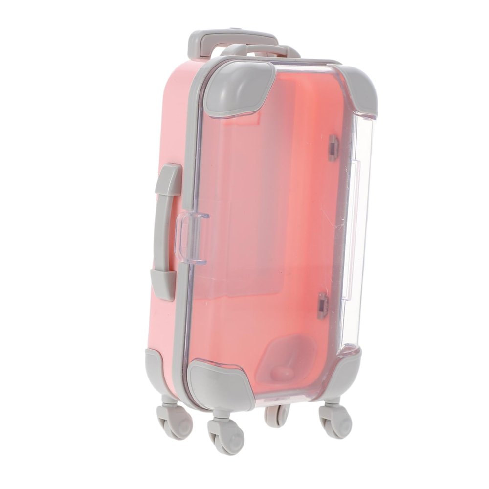 NULYLU 3pcs Portable Eyelash Case Transparent Window Creative Luggage Design for Easy Organization Lightweight Eyelash Holder for Travel Packaging Box for Girls