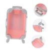 NULYLU 3pcs Portable Eyelash Case Transparent Window Creative Luggage Design for Easy Organization Lightweight Eyelash Holder for Travel Packaging Box for Girls view 4