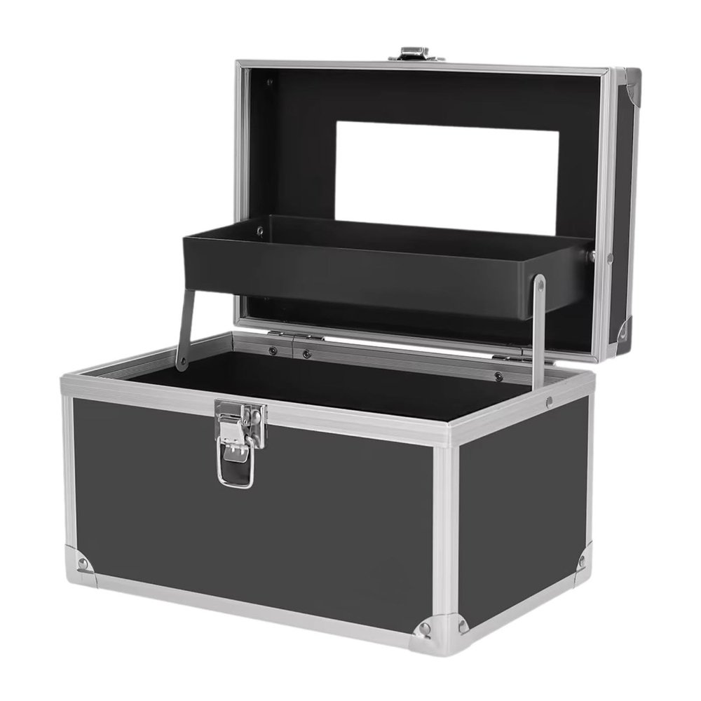 FashionCha Pedicure Kits Portable Organizer,Makeup Tools Storage Container,Travel Lightweight Makeup Train Case for Aesthetic Supplies, M