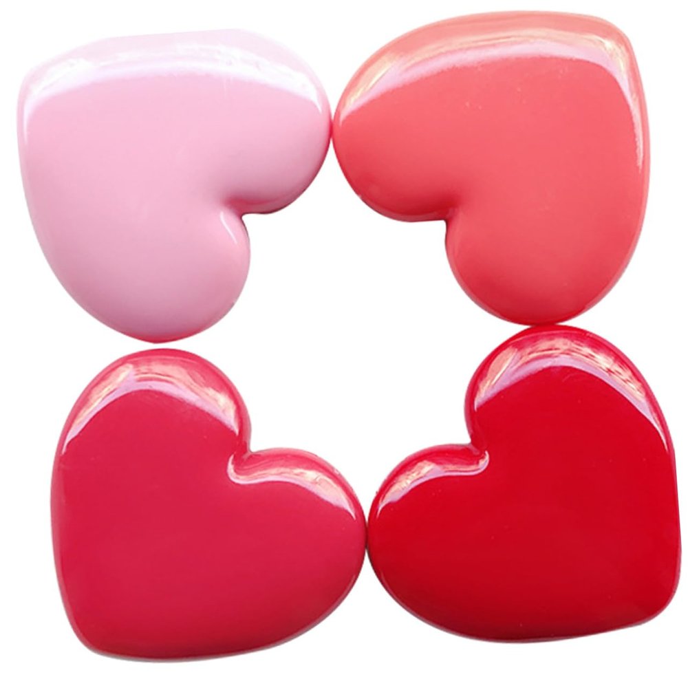 Beatifufu 16pcs Heart Shaped Lipstick Container Mirror Portable Makeup Organizer Box for Eyeliner Eyeshadow and Lipstick for Travel and Everyday Use