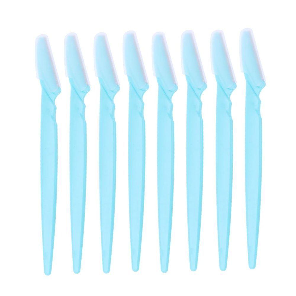 NULYLU 30pcs Facial Razors Stainless Steel Eyebrow Trimmers Portable Makeup Tool for Women Girls Ladies