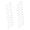 BELLIFFY 2sets Nasal Hair Rods Kit Applicators Ideal for Girls Removal for Nostrils Eyebrows 30pcs*2 view 1