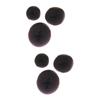 BIUDECO 6pcs Hair Donut Bun Maker Coffee Color Sponge Styling Tools for Neat Ballerina for Dance and view 1