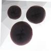 BIUDECO 6pcs Hair Donut Bun Maker Coffee Color Sponge Styling Tools for Neat Ballerina for Dance and view 2